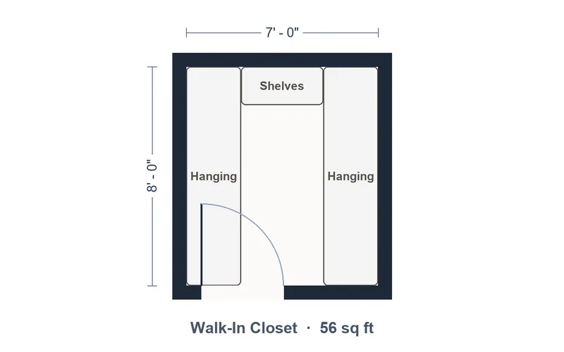 Walk-In Closet Dimensions